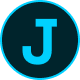 Logo: letter J inside a circle